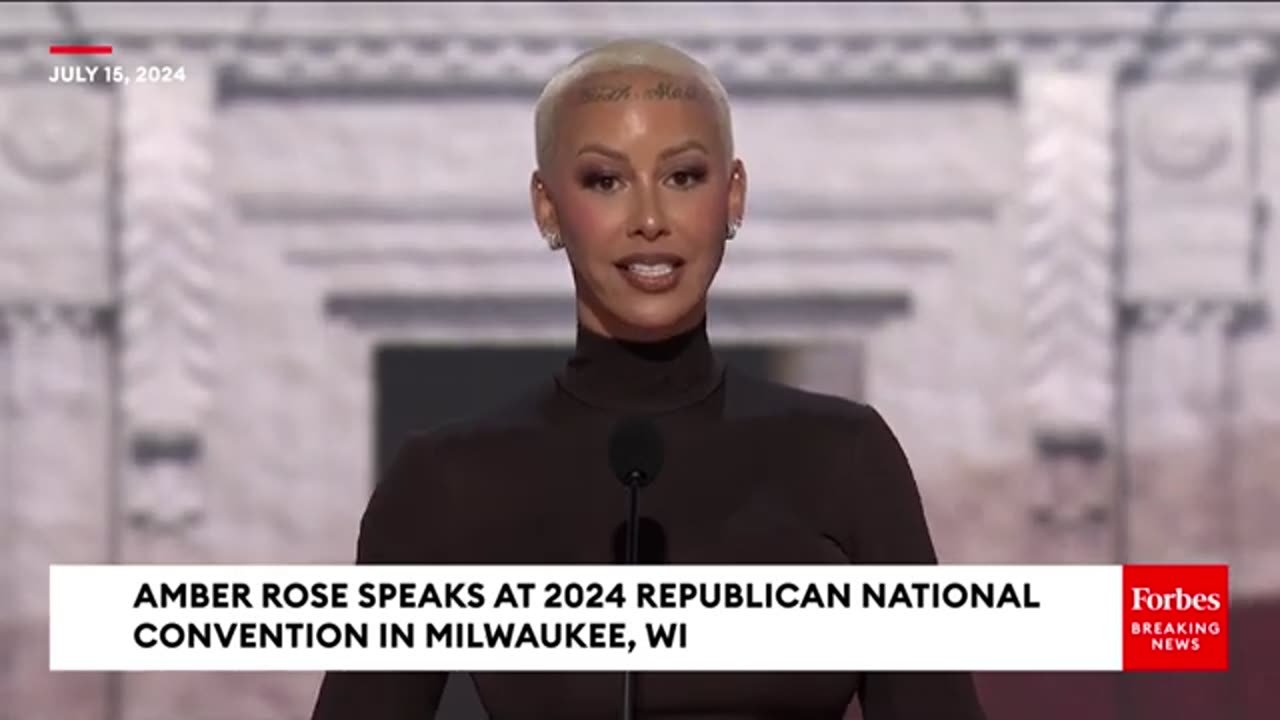 Amber Rose Speaks To The RNC: 'The Media Has Lied To Us About Donald Trump