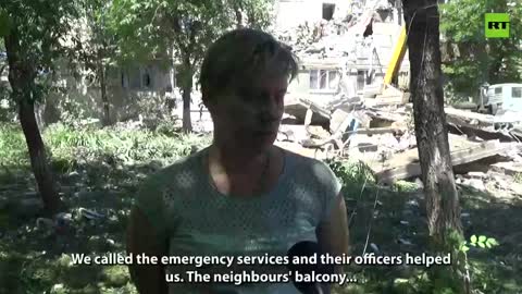 woman from Lugansk region on how afu has destroyed her house.