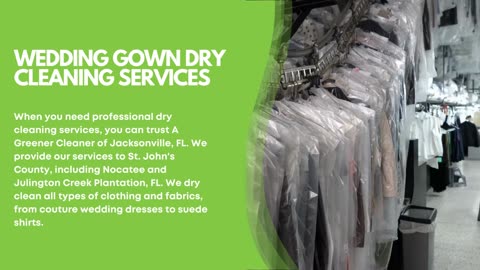 Premium Wedding Dress Cleaning - A Greener Cleaner