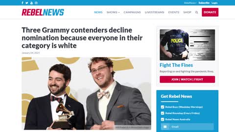 Grammy Nominees DROP OUT bcoz Their Category Is ALL WHITE! - Election 2020