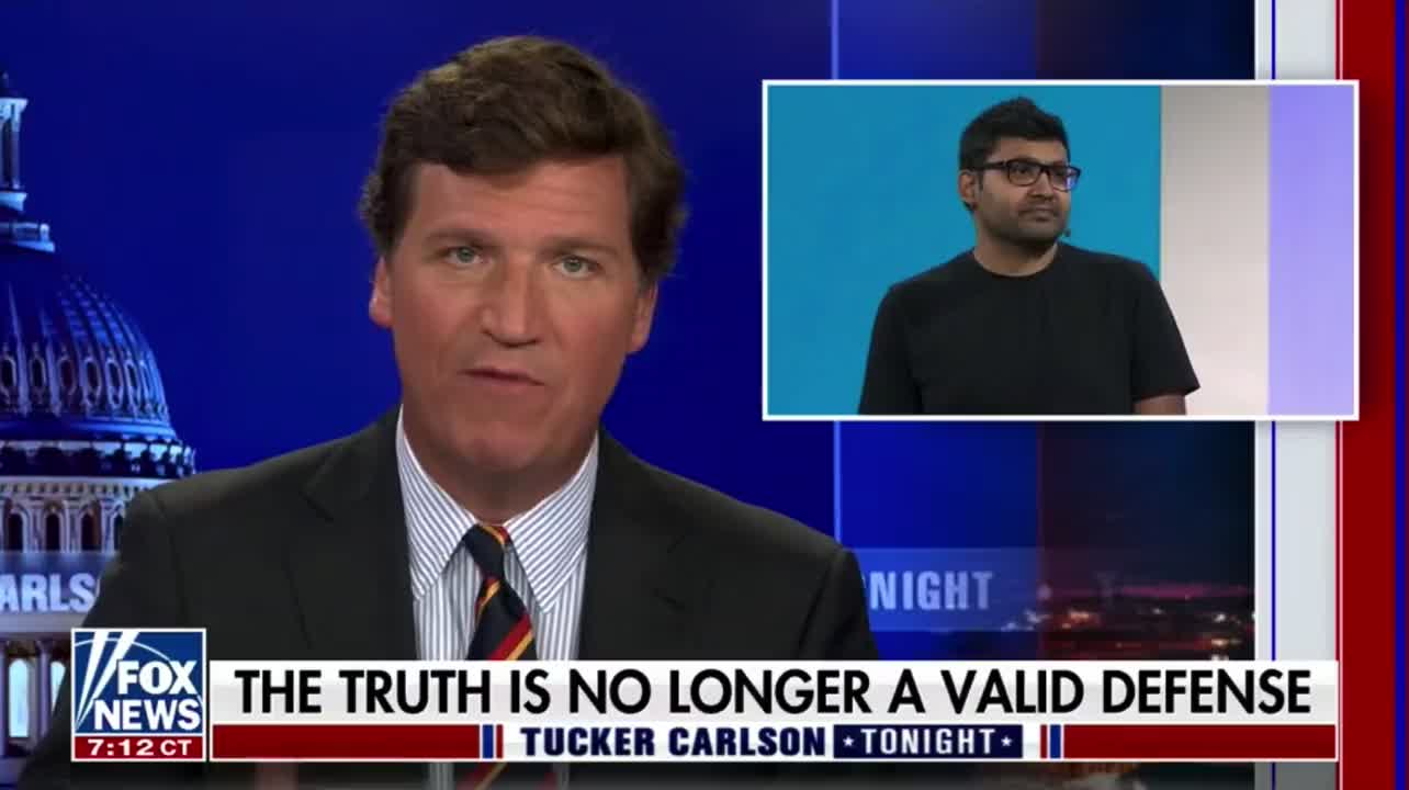 Fox News host Tucker Carlson reacts to being suspended by Twitter