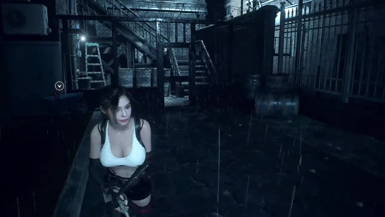 Resident Evil 2 Remake mod Claire Tifa Gameplay RE2 mod,