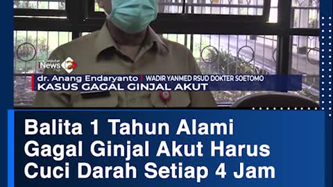 Balita 1 Tahun AlamiGagal Ginjal Akut HarusCuci Darah Setiap 4 Jam