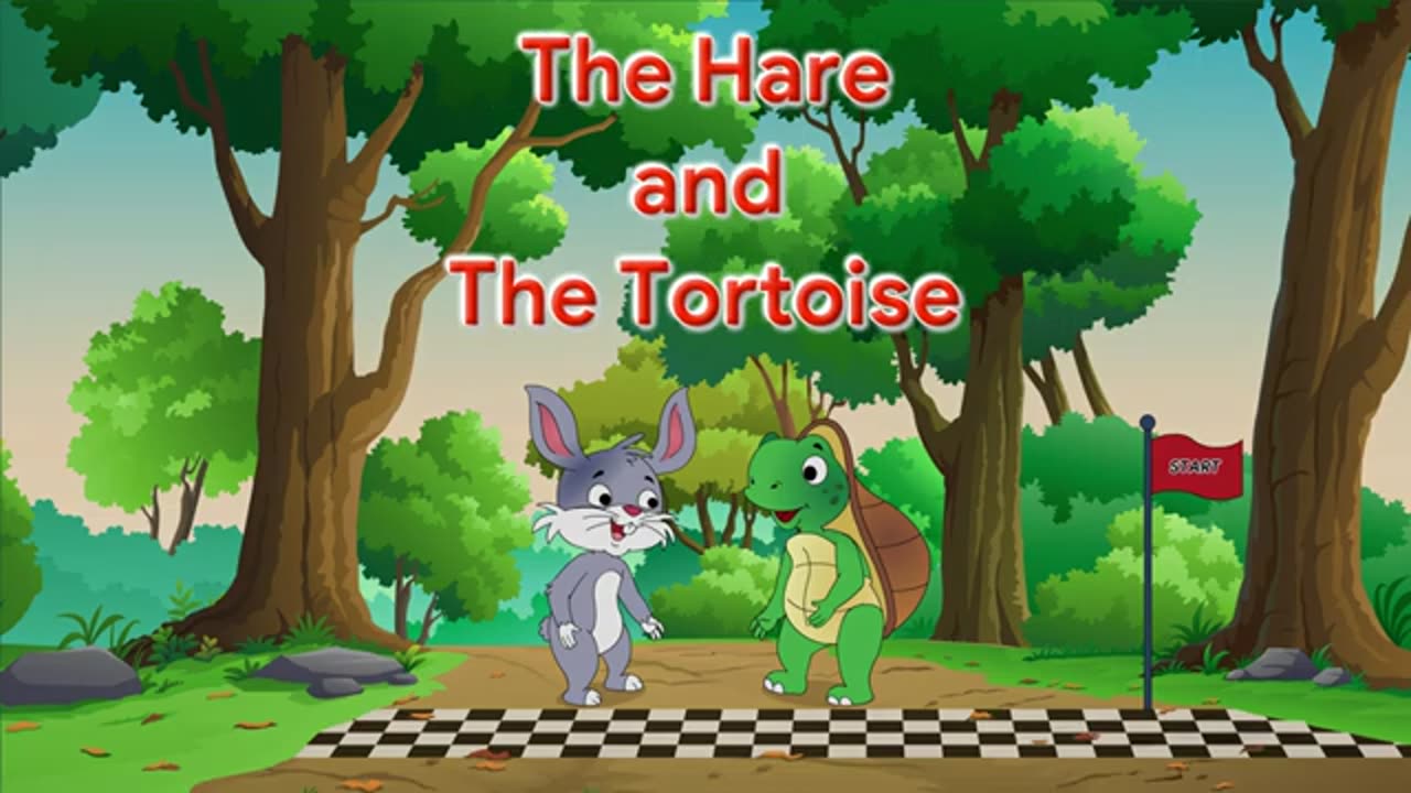 The Hare and The Tortoise Galaxy Rhymes Stories Level A