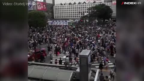 Shibuya pješački prijelaz u Japanu