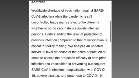 Natural Immunity Vs. Vaccine Immunity