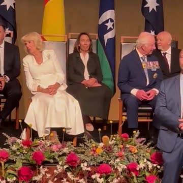 Britain’s King Charles confronted