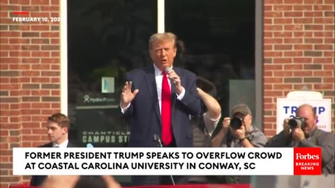 WATCH: Trump Speaks To Overflow Crowd Outside South Carolina Rally