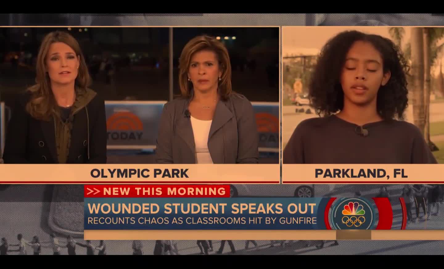 Parkland Shooting Survivor - "we clamped like really close, tightly together"