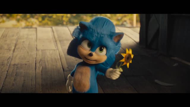 Sonic movie Live Action scene