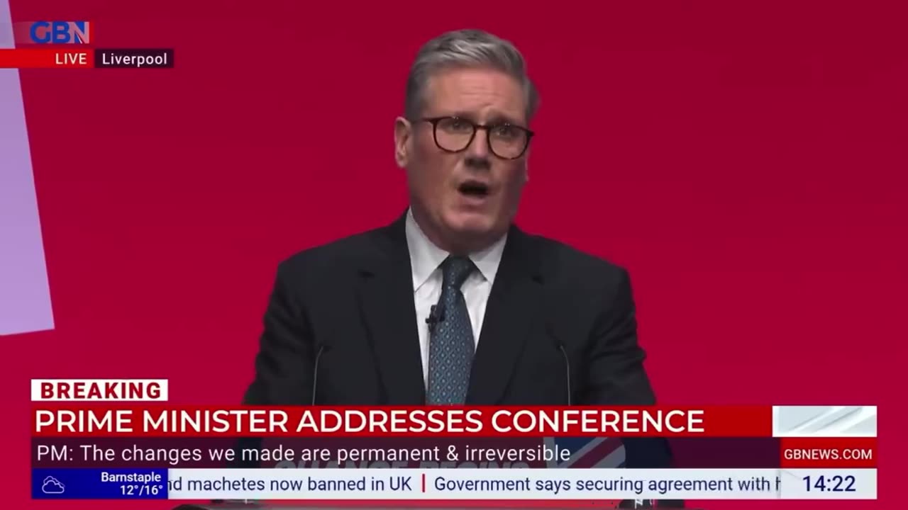 British PM Keir Starmer made a slip-up in a speech,