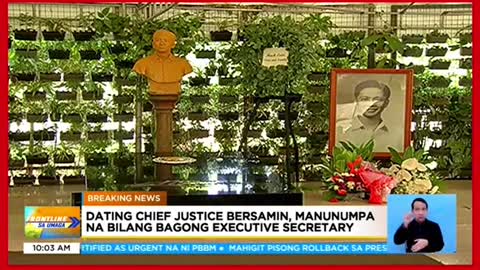 Dating chief justiceLucas Bersamin, nanumpa nabilangbagong ExecutiveSecretary