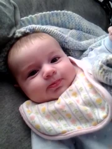 Baby says I love you at 3 months