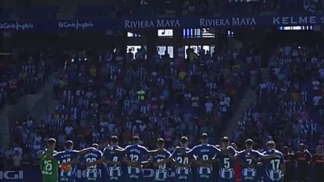 moment of silence was held by the La Liga team