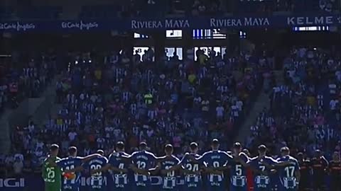 moment of silence was held by the La Liga team