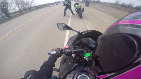 Bike vs Dog (2nd angle)