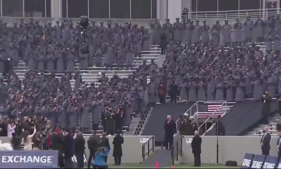 President Trump At Army Navy Football - USA! USA! USA! - Goosebumps