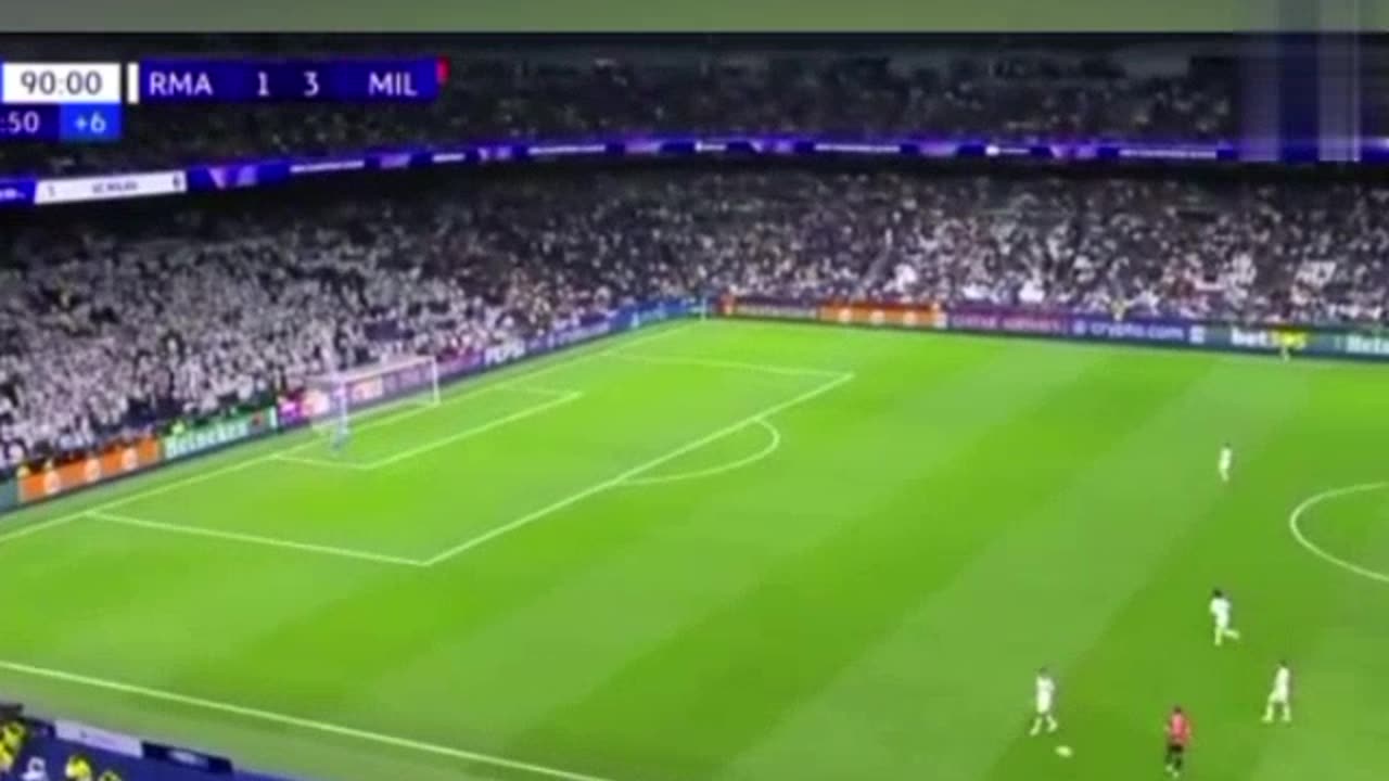 Madrid vs Milan . Watch the highlights