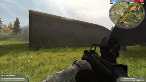 Uniquer agathyus singleplaying-testing Battlefield 2 Point of Existence 2 mod Battle of Sambir map