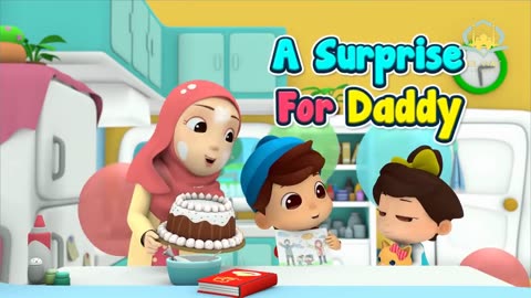 A SURPRISE FOR DADDY | Omar & Hana | Islamic Cartoon for Kids | Islamic Lesson