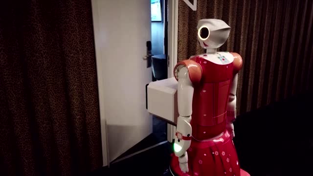 Robo-distancing? Africa's 'first' robot concierges