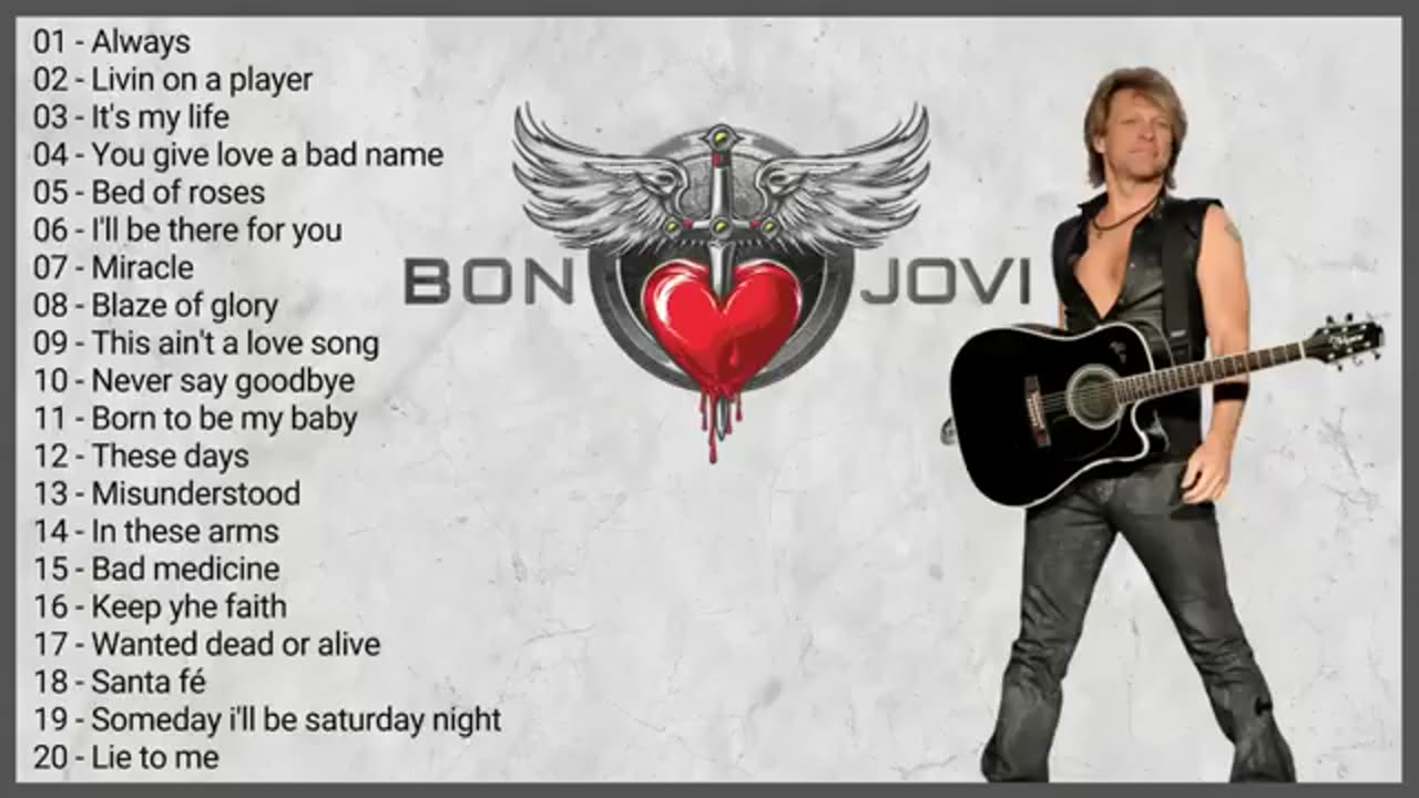 BEST OF BON JOVI - MOST POPULAR FULL ALBUM