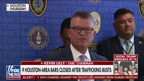 Human trafficking bust in Houston. 9 area bars closed.