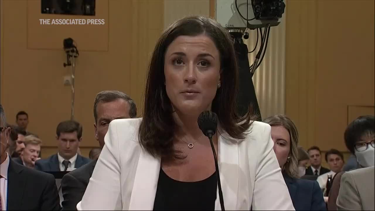 Cassidy Hutchinson testifies Donald Trump grabbed the steering wheel from a Secret Service agent