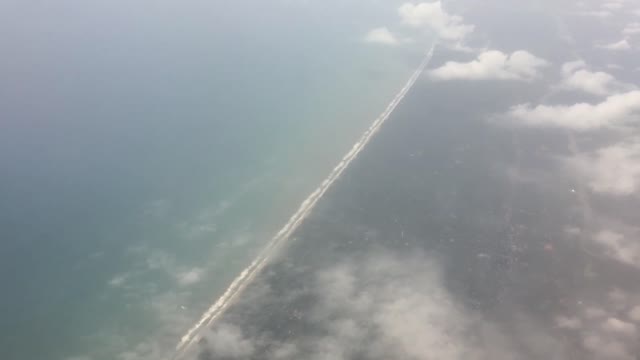 The Ariel View of the Kerala coast | viewed from a flight |copyright free video