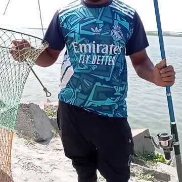 River fishing by huge