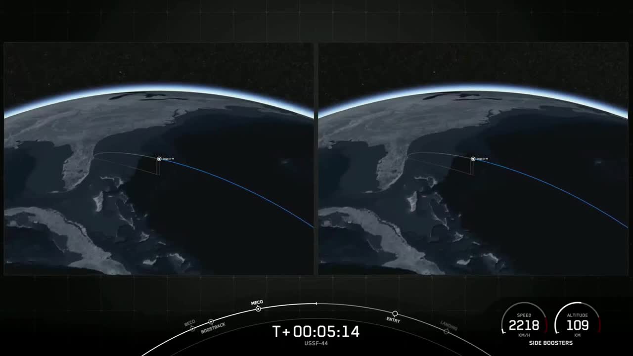 SpaceX Falcon Heavy launches classified Space Force satellites, nails landings