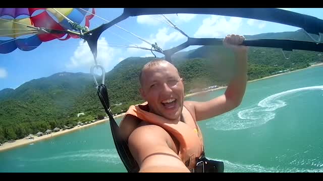 Awesome flight over the bay in Nha Trang!