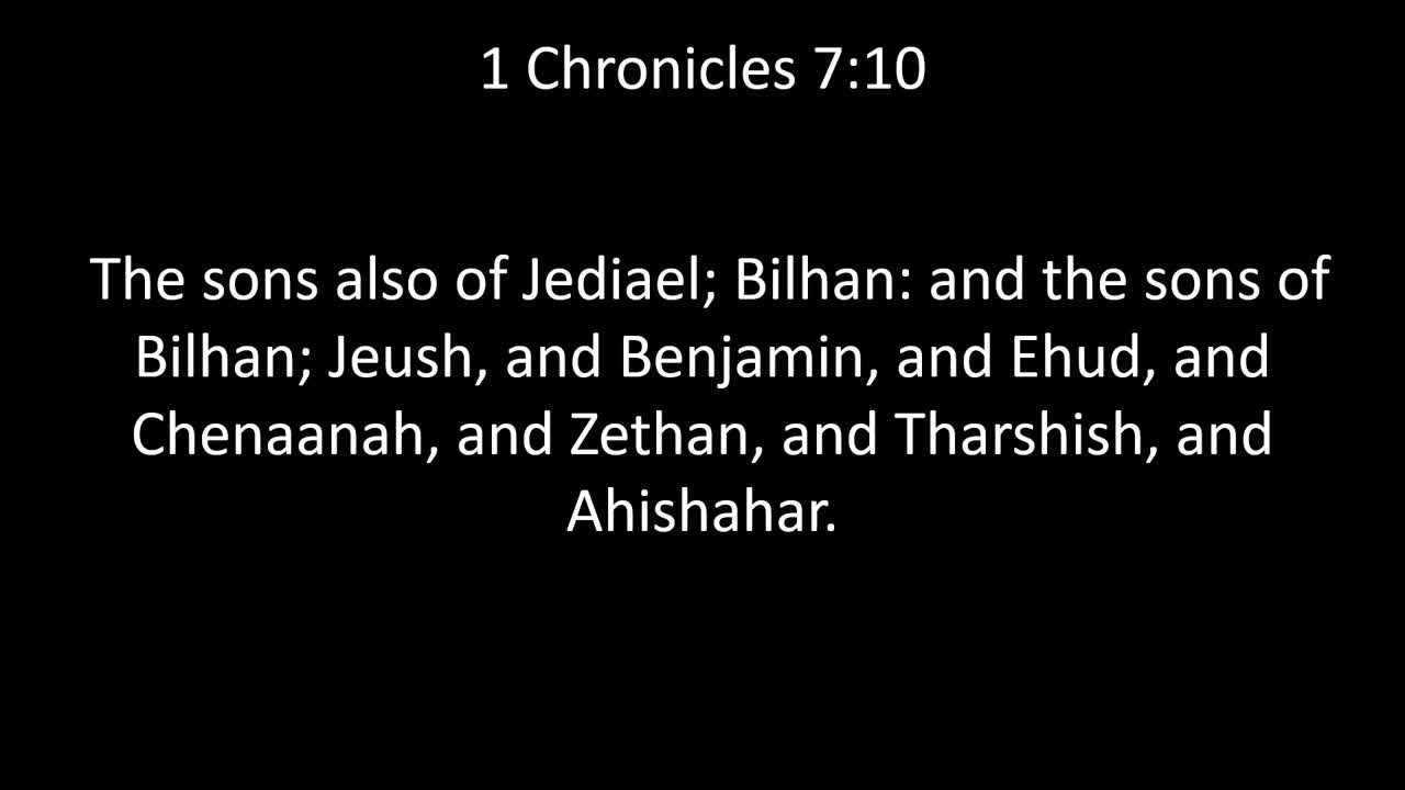 KJV Bible 1st Chronicles Chapter 7