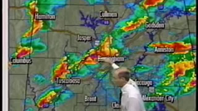 04/08/1998 ABC 33/40 James Spann Oak Grove, Alabama F5 Tornado Coverage