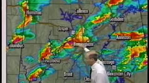 04/08/1998 ABC 33/40 James Spann Oak Grove, Alabama F5 Tornado Coverage