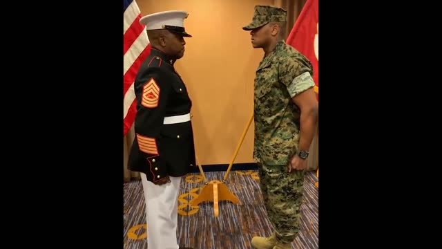 Marine Gives His Officer Son His First Salute In Emotional Viral Video