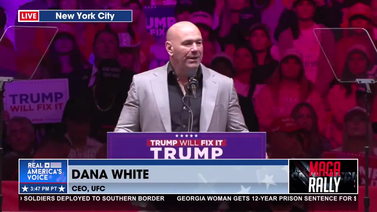 DANA WHITE ON TRUMP AS PROVEN LEADER