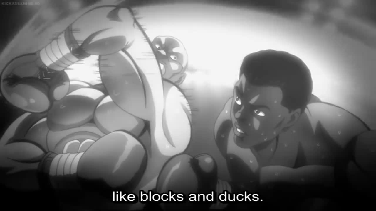 Baki anime scene