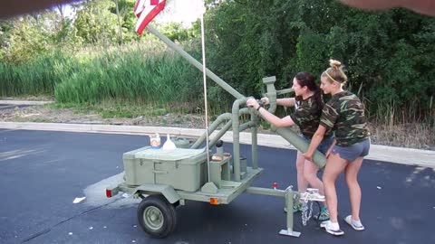 Test firing the Idaho Howitzer