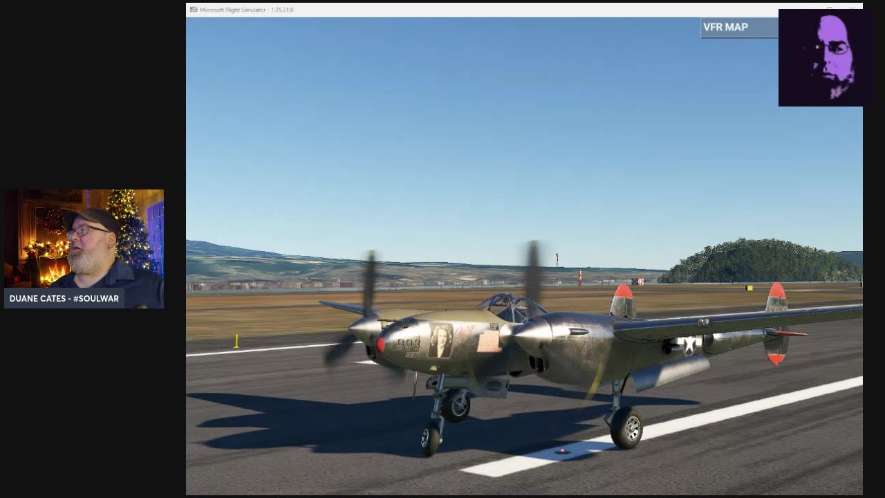JOIN THE GREYBEARD FOR SOME CHRISTMAS CHILL OVER JAPAN IN A P-38 LIGHTNING!