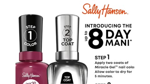 Sally Hansen Miracle Gel™, Shiny Top Coat, Long Lasting, Gel-Like Formula