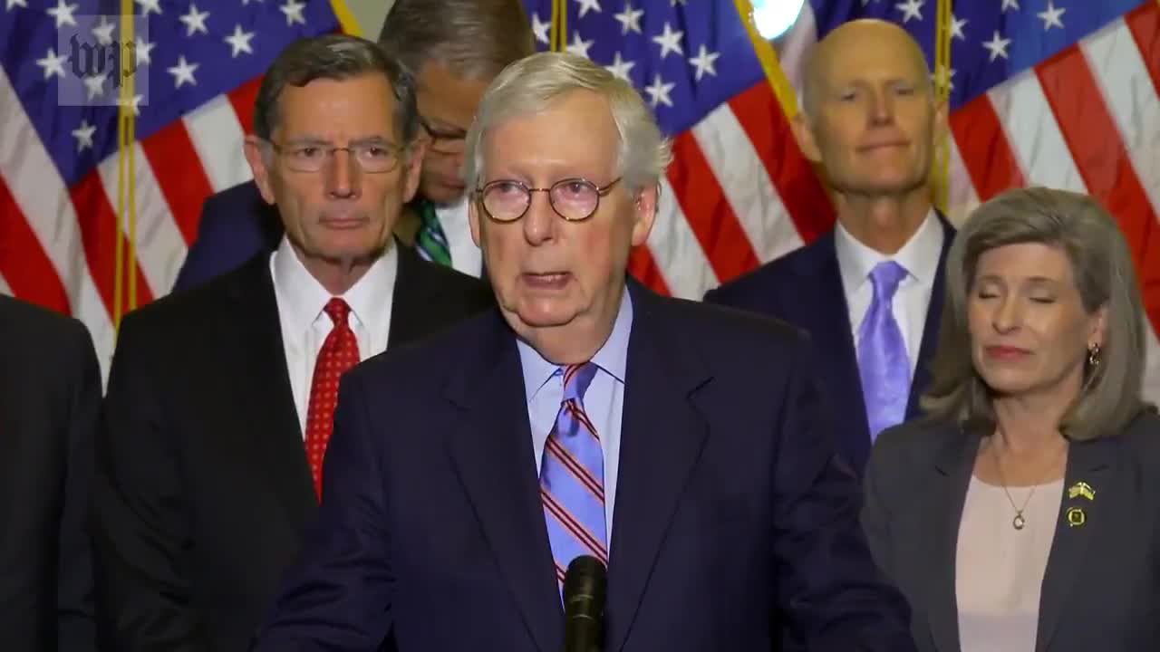 Mitch McConnell announces that he's joining 10 other "Republicans" in the gun control legislation