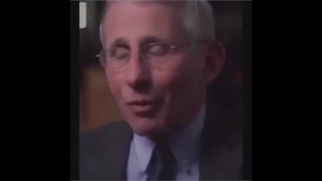 Dr. Fauci talking about masks don’t matter