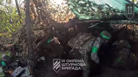 Clearing Russian positions in the area of ​​the village of Terny UA POV