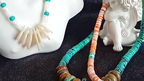 Natural turquoise mop white shell pendant necklace for making Jewelry Gift necklace 06