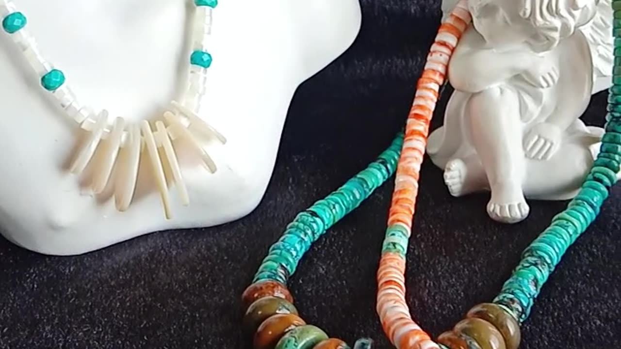Natural turquoise mop white shell pendant necklace for making Jewelry Gift necklace 06