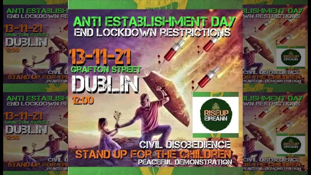 Mumbo Jumbo Bla Bla Bla - Announcement of Protest in Dublin 13 Nov 2021