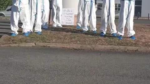 Manifestation de détresse de soignants devant l'ARS de Poitiers