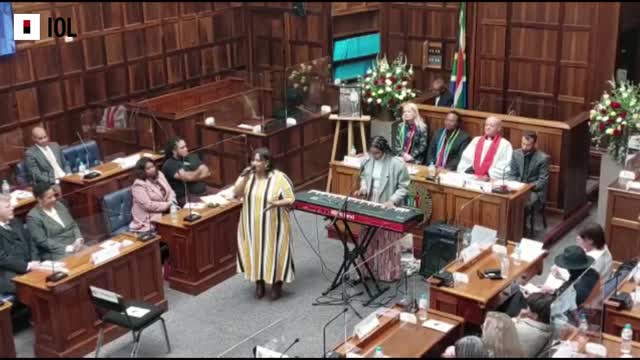 Memorial Service For Lorraine Botha in Parliament, Cape Town