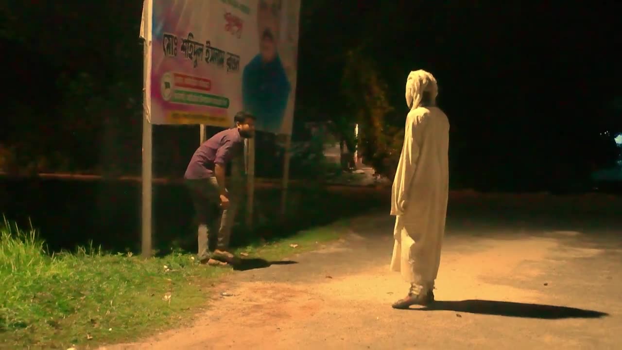Scary ghost with random persons